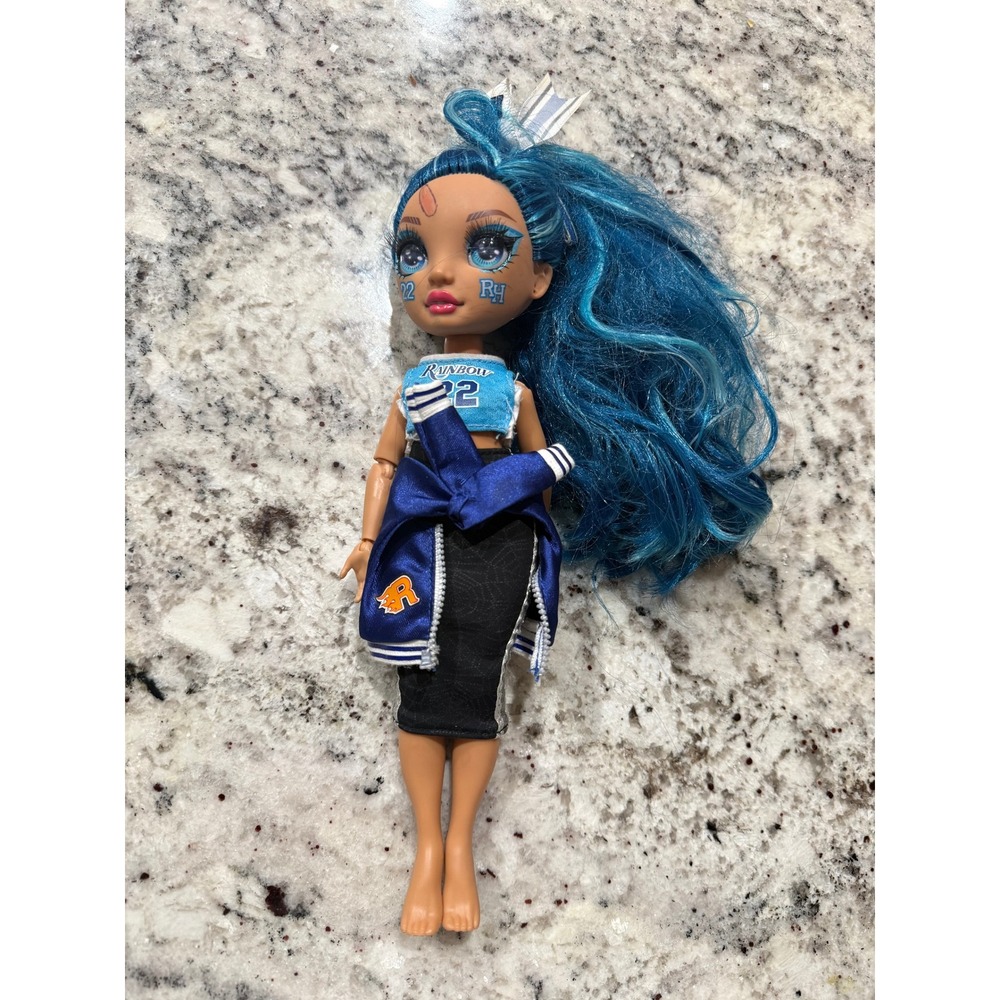 Rainbow High Cheer Skyler Bradshaw Blue Fashion Doll 22 RH Decals No Shoes